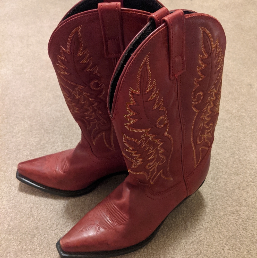 Laredo Women's Boots, red, size 8.5